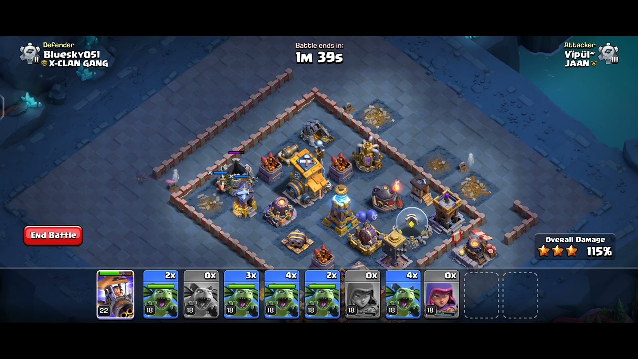 Builder Base OP Attack 💥 5⭐ Victory + 35 Trophies 🏆 | Clash of Clans | COC Attack | Chokdi WarKing