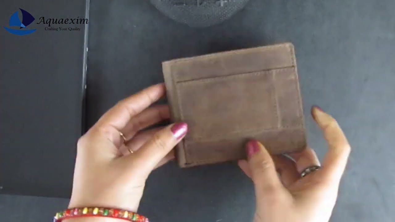 Hunter Leather Wallet For Men Simple And Slim
