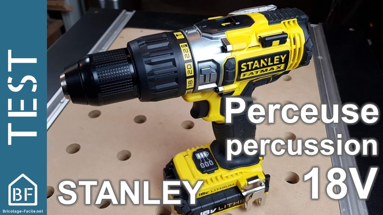 Test Outillage : Perceuse &agrave; percussion Stanley Fatmax FMC625