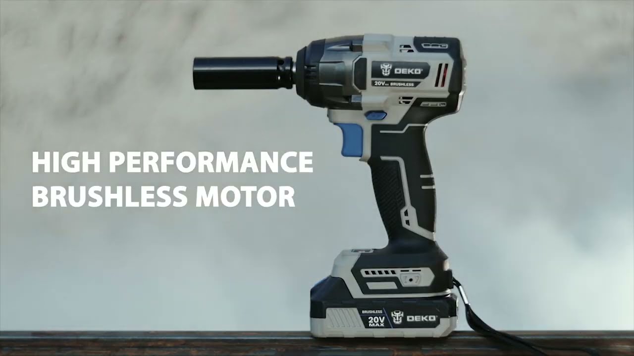 DEKO DKBW20XL01 Cordless Impact Wrench Display. New Arrivals.