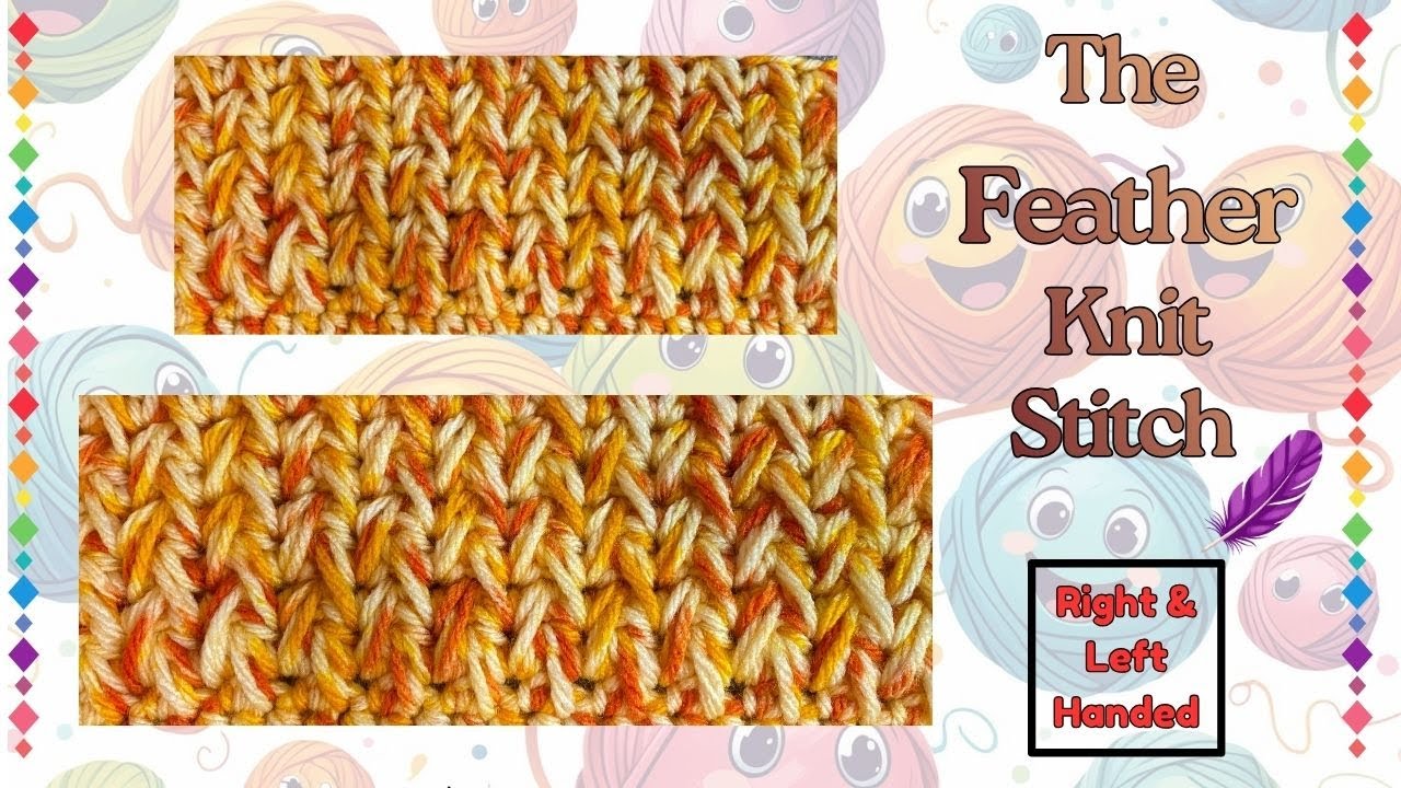 Crochet the Very Warm Feather Stitch Right & Left Handed Tutorials