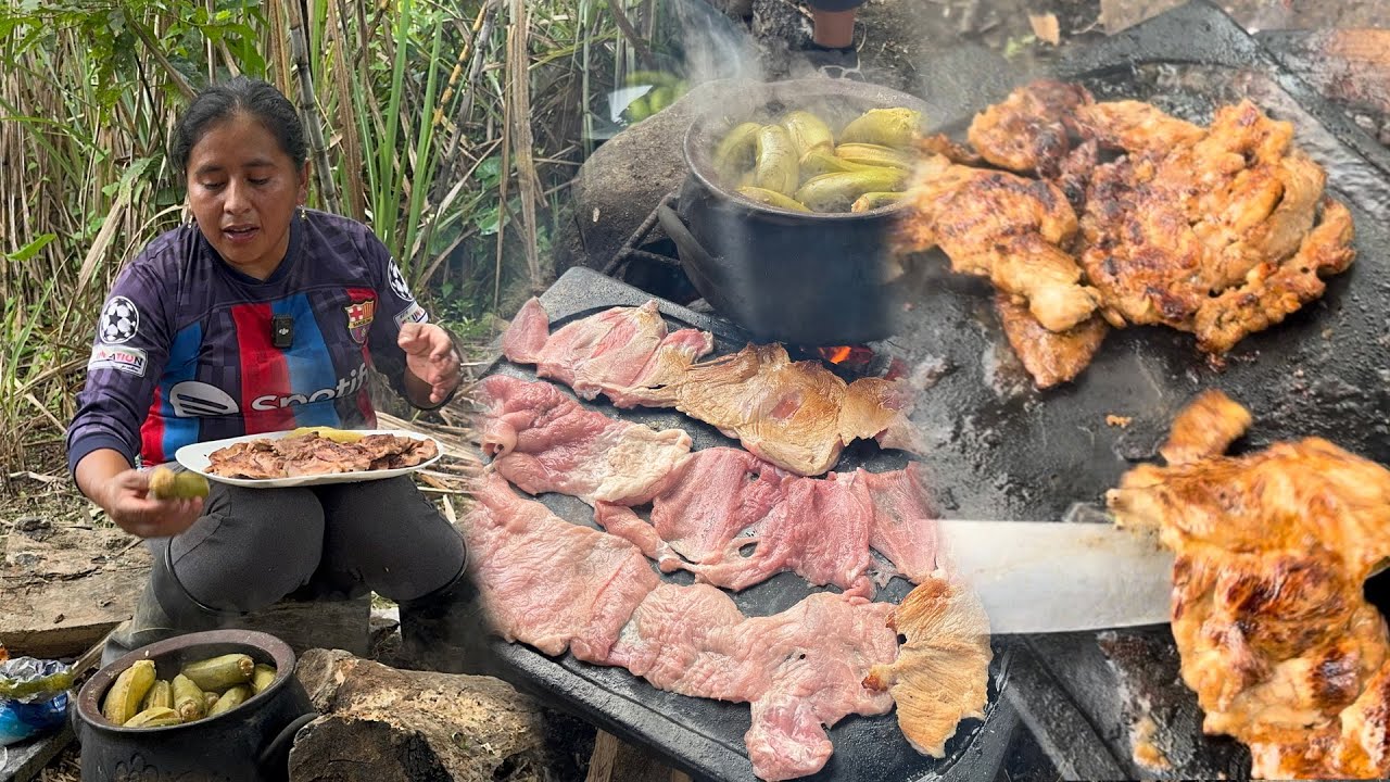 Nada mejor que un rico asado en la finca para compartir con la familia