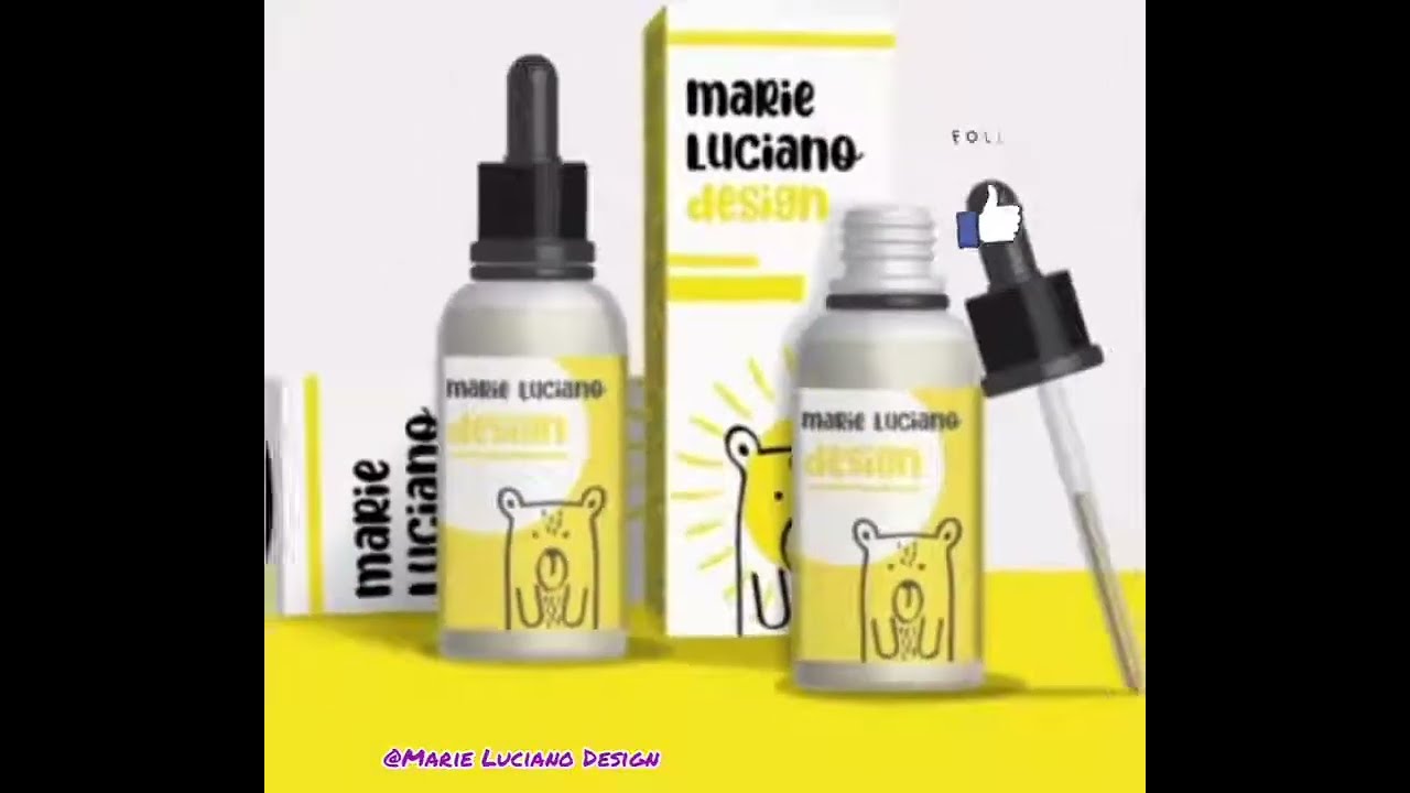 Adobe Illustrator Tutorial How to design 3D dropper bottles with 3D Packaging realistic composition