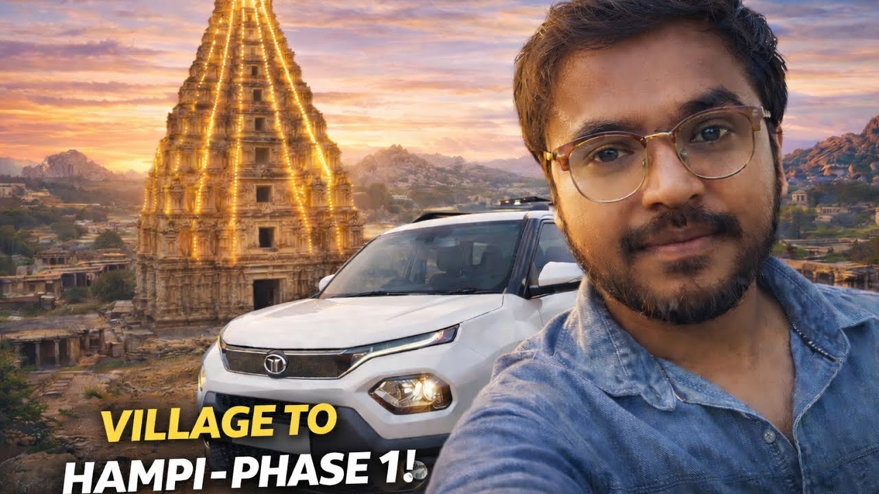 All India Road Trip Begins  | Phase 1 | My First Drive to Hampi in Tata Punch