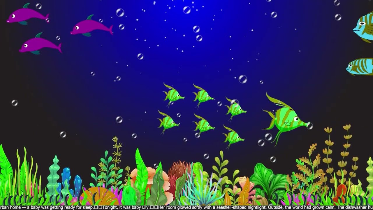 🐟 All Night Baby Sleep Music 🌙 Peaceful Bedtime Lullaby  OceanSnuggle Lullabies