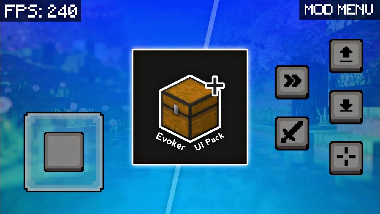 Evoker UI V6 For MCPE 1.21+ | Best UI For Minecraft PE 1.21.114 !
