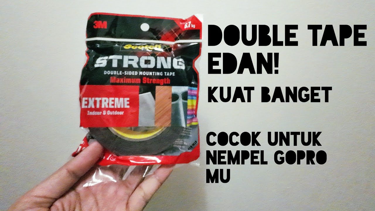3M Extreme double tape paling kuat untuk pasang Gopro di helm kalian. #gopro #kythelmet