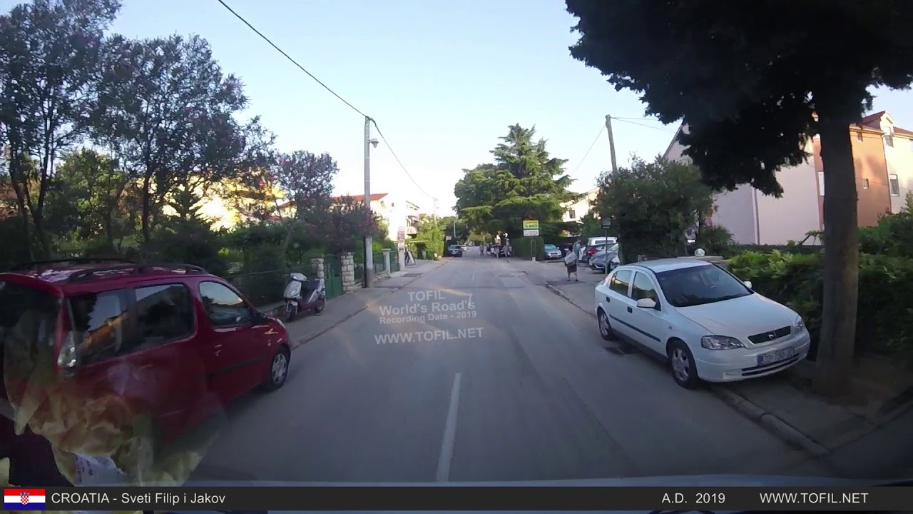 Sveti Filip i Jakov - CROATIA 2019 Road Trip DASHCAM WWW.TOFIL.NET