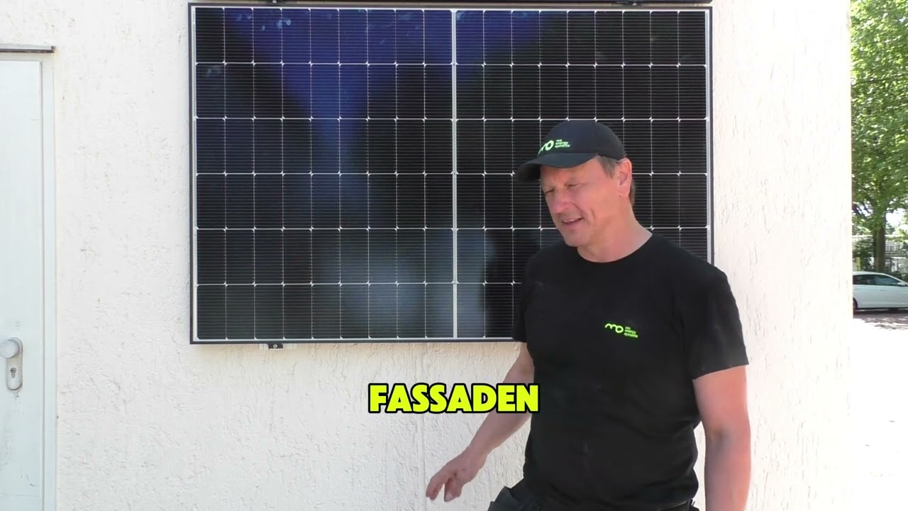 Installation einer PV Fassade in nur 30 Minuten