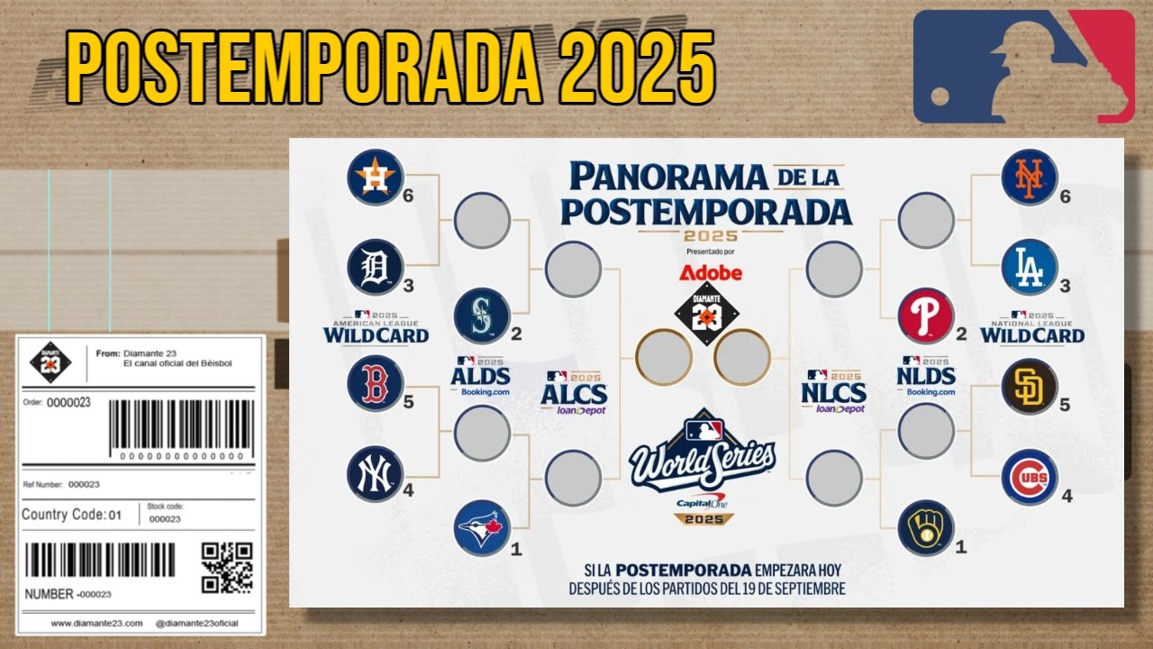 POSTEMPORADA MLB 2025 As&iacute; ser&iacute;an los enfrentamientos - Todo lo que necesitas saber | DIAMANTE 23