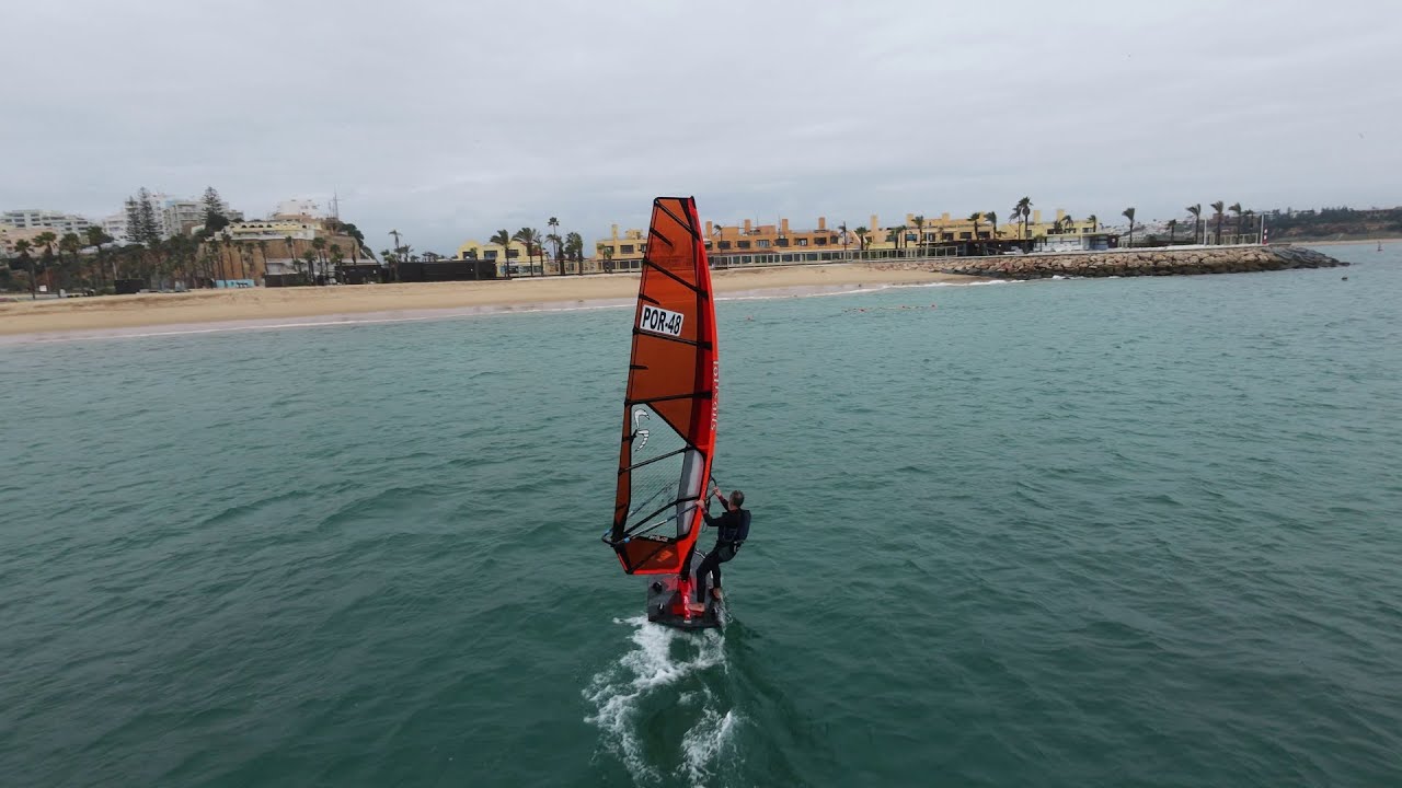 An afternoon of windsurfing in Portimão Marina