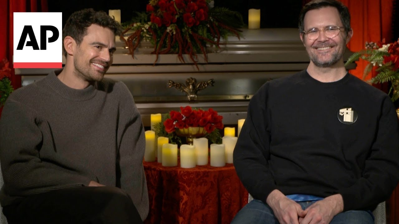 Theo James and Oz Perkins on 'The Monkey' | AP interview