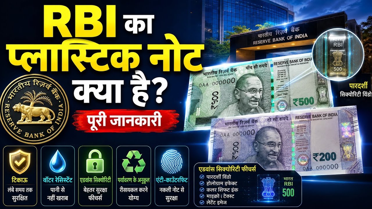 |What is the RBI's plastic note?|RBI का प्लास्टिक नोट क्या है?|Polymer Banknotes|AnswerTakeTheMoney|