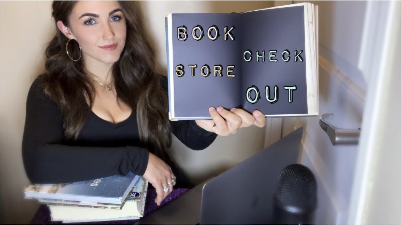 ASMR Book Store Check Out Roleplay 📚 (Page Turning, Crinkles, Tapping, Scratching, Soft Spoken)