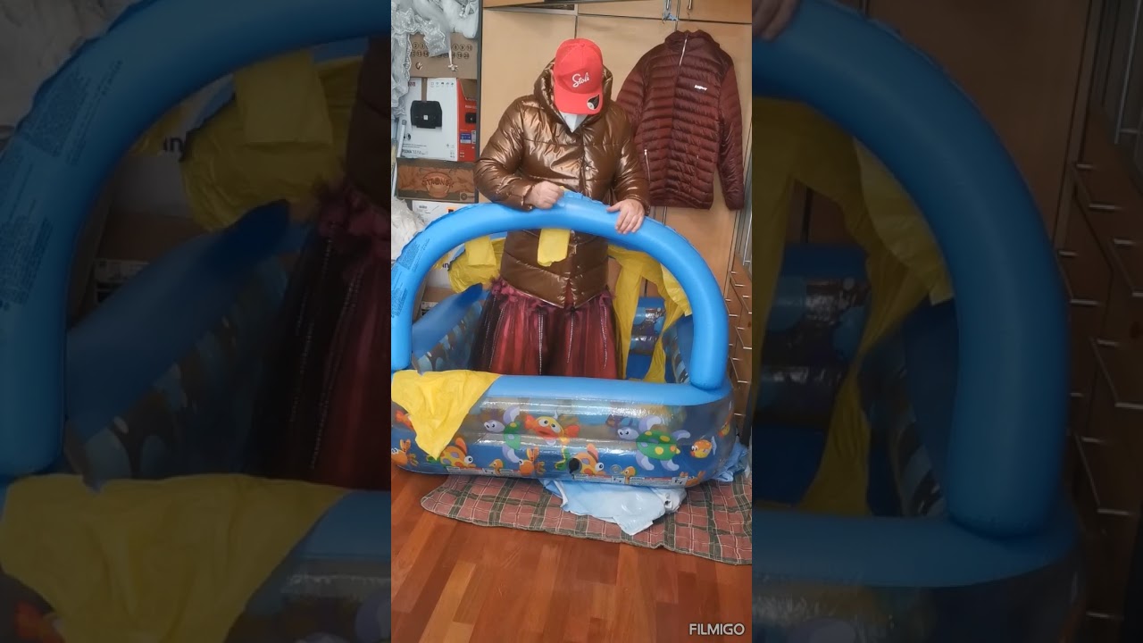 Klip 310-Destruction of damaged inflatable pools