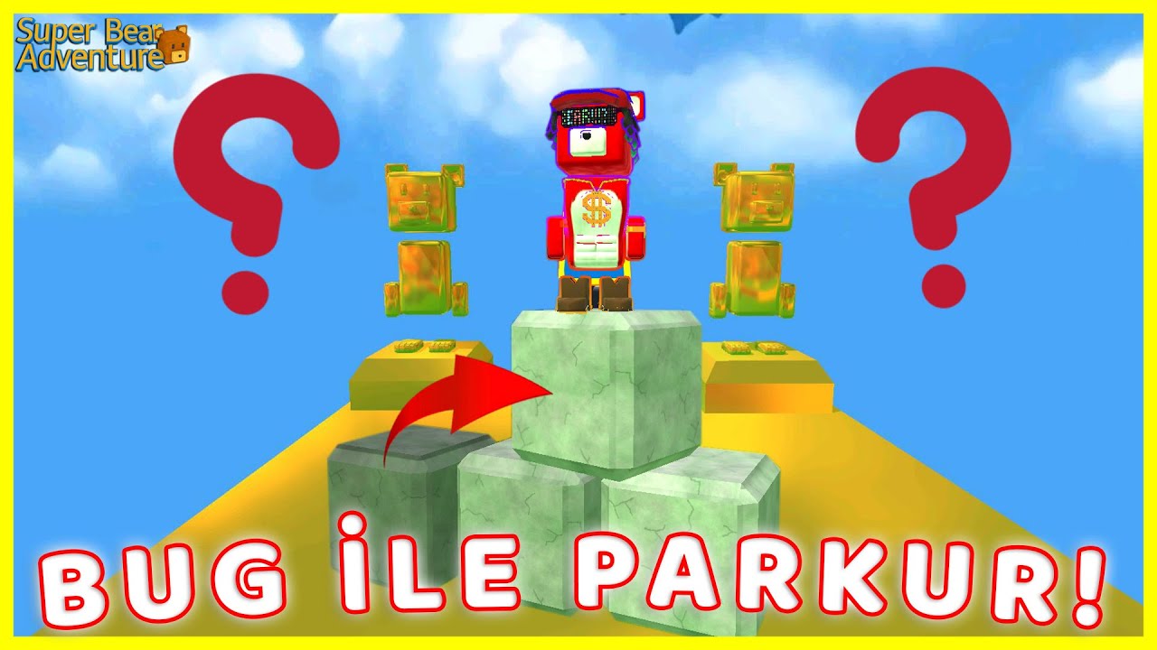 TAŞLAR İLE BUG YAPIP GİZLİ PARKURU BİTİRMEK MÜMKÜN MÜ? SUPER BEAR ADVENTURE