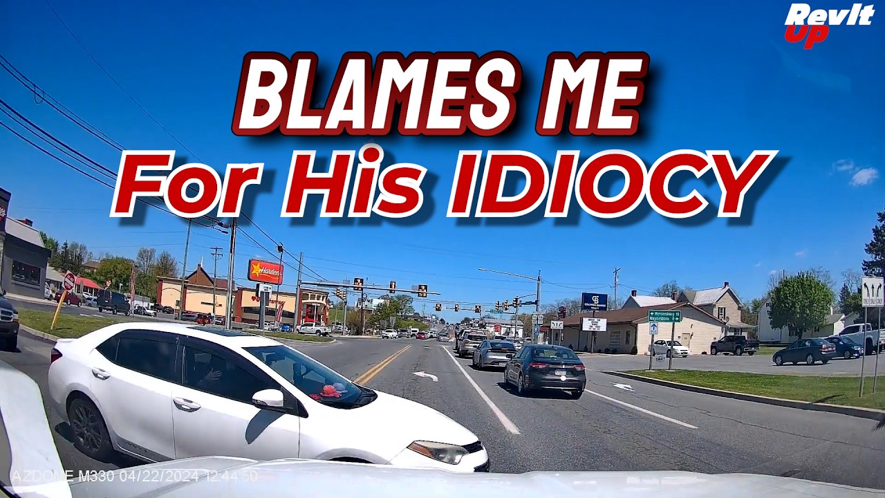 He Claimed it was my FAULT!. Bad Driving, Car Crashes, Close Calls Dashcam Video 863