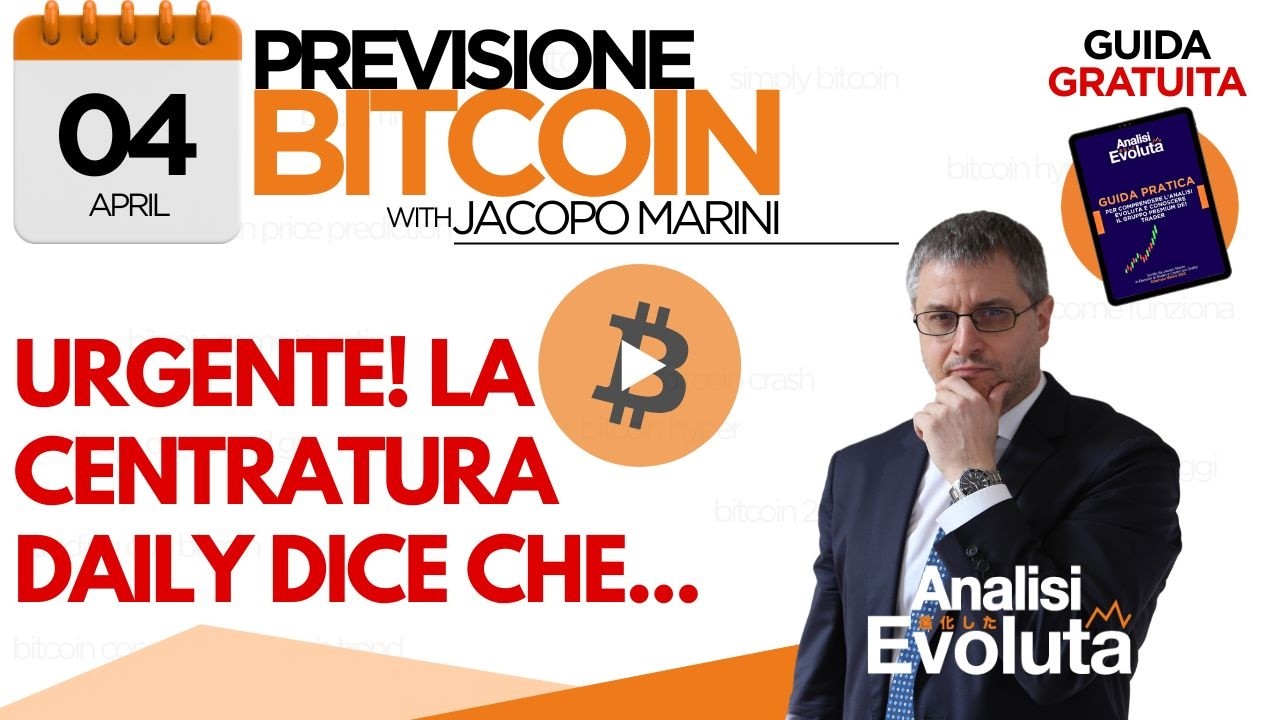 BITCOIN: URGENTE! LA CENTRATURA DAILY DICE CHE...