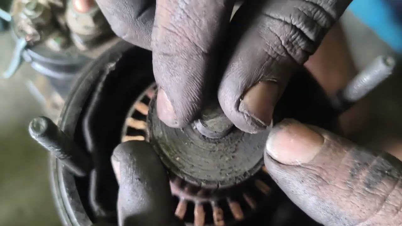Self starter motor remove And serviceing Work 