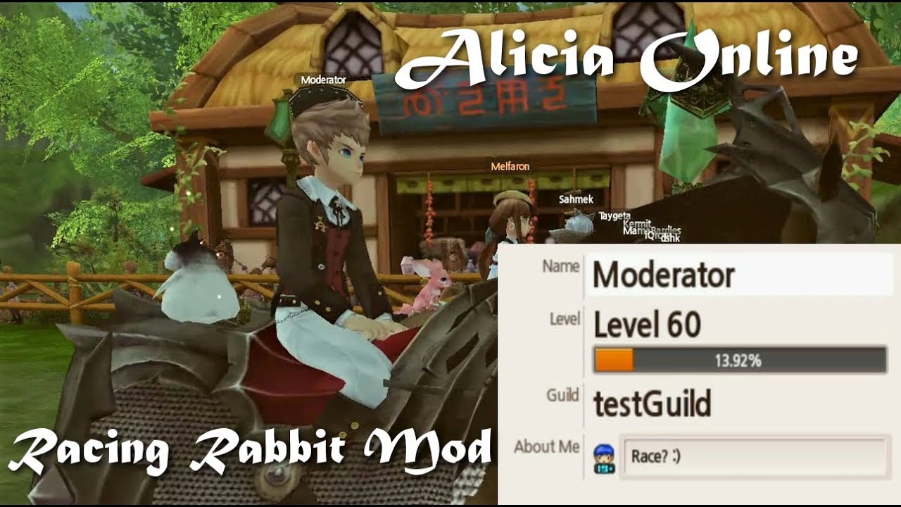 Alicia Online - RACING RABBIT MODERATOR! WE GOT BANNED???