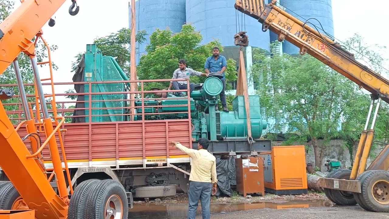 750 kVA #sudhir #cummins Unloading  By 2 Haydra #stamford