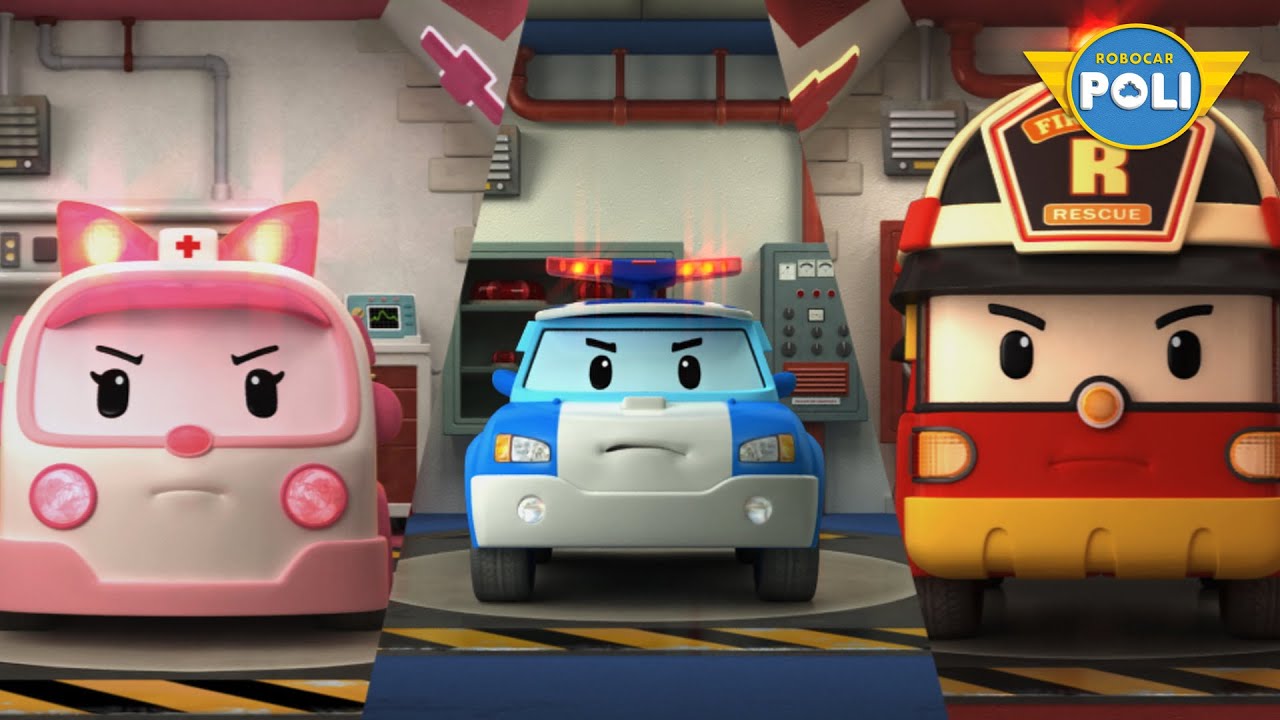 EL EQUIPO DE RESCATE DE CIUDAD ESCOBA|Robocar POLI Temporada 1 Ep 1|Robocar POLI TV Español Latino