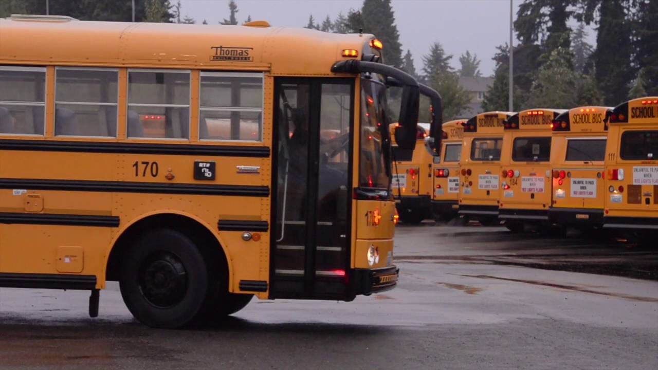 Loaner school buses roll with Puyallup fleet in wake of fire