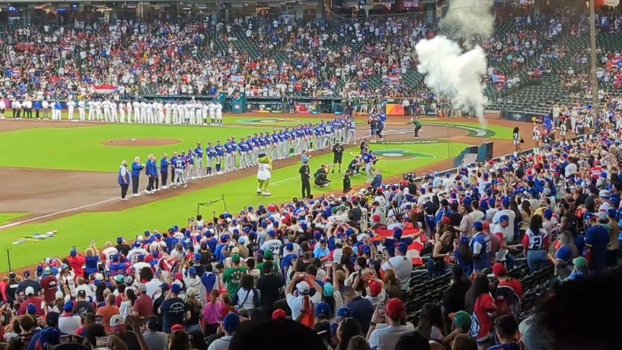 ⁴ᴷ⁶⁰ Puerto Rico vs. Italy 2026 WBC Quarterfinal: Pre-game starting lineup introductions and anthems