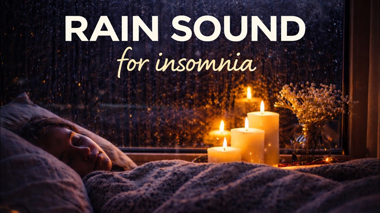 3 Hour Rain on Rooftop 🌧️ Deep Sleep & Insomnia Relief