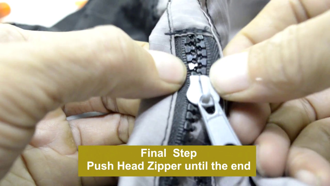Repair head zipper broken model Vislon zipper
