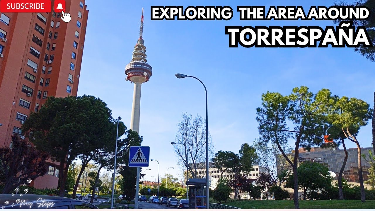 #4kwalk  Exploring the area around Torrespaña (El Piruli), Madrid