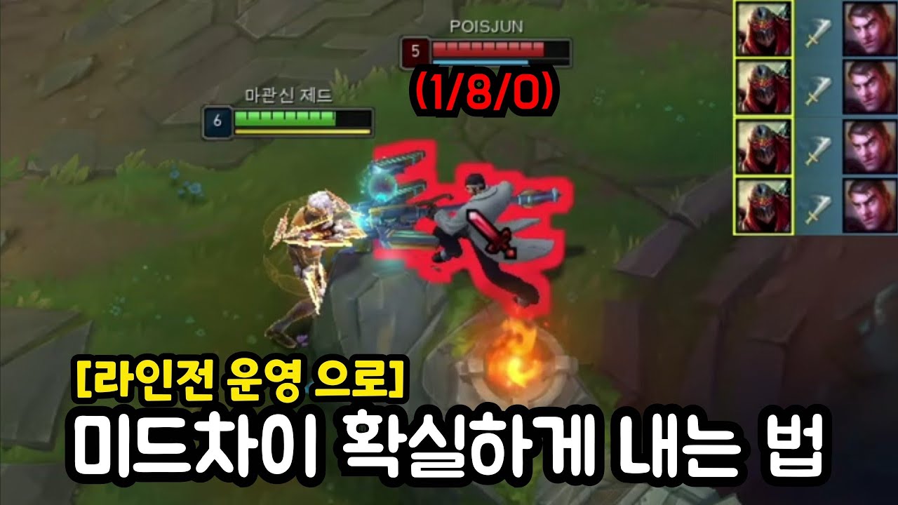 제드로 라인전 , 로밍 운영 어렵다고요? 저는 이 방법으로 다이아에서 챌린저 찍어봤습니다.