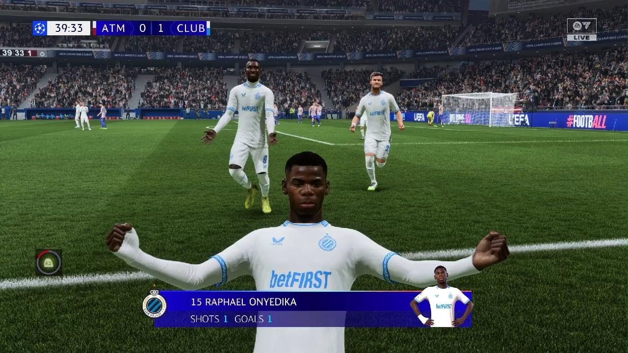 Atletico 0-2 Club brugge- UEFA Champions League 25/26 Play-Offs Match | PS5 Pro
