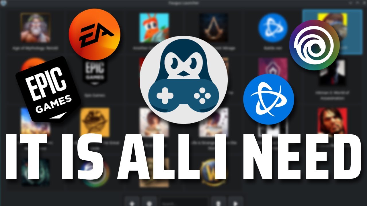 Мой основной игровой лаунчер на Linux!