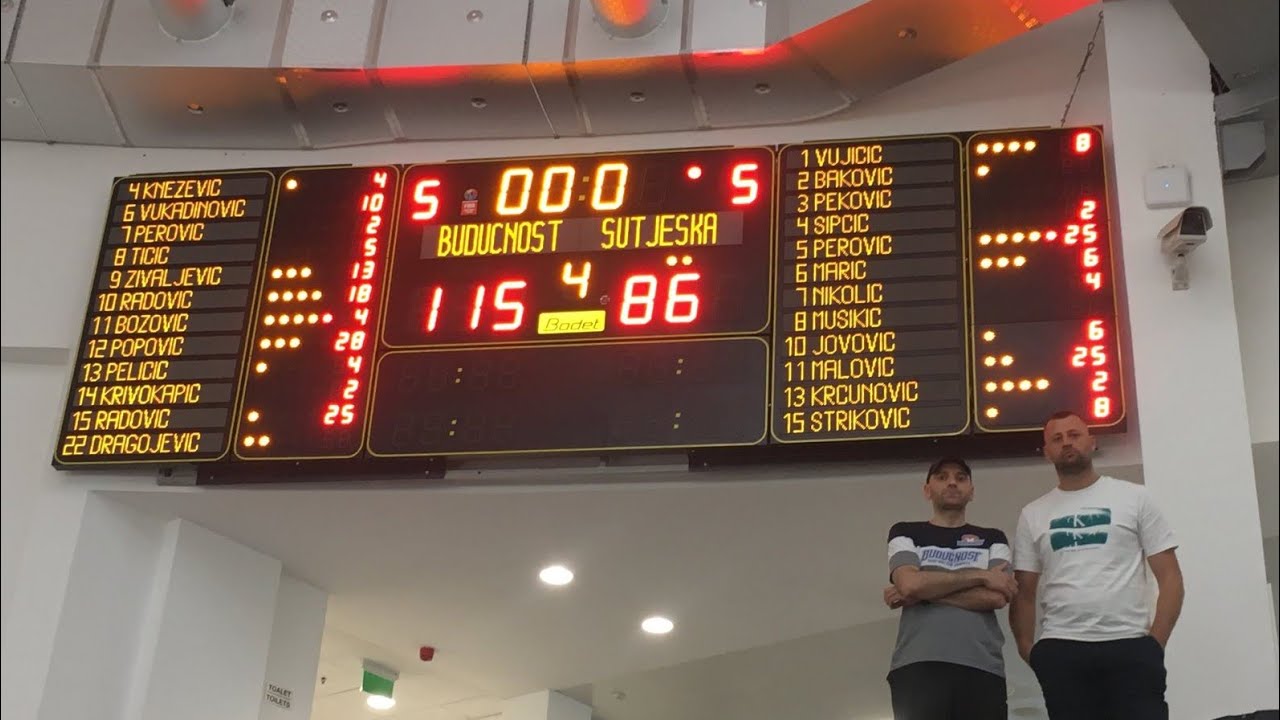 KK Budućnost-KK Sutjeska 115-86                                                   19 May 2024