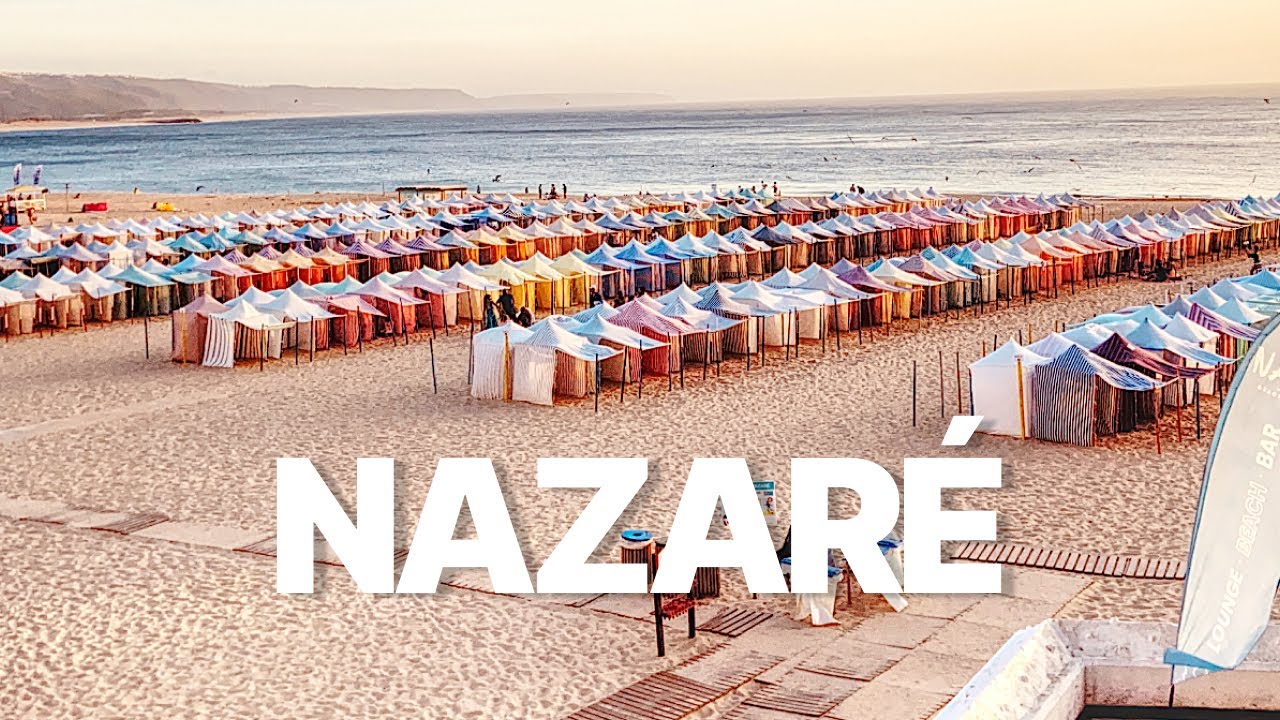 Final de tarde em NAZARÉ, Portugal | 2023【4K】Andando por Aí - Walking tours