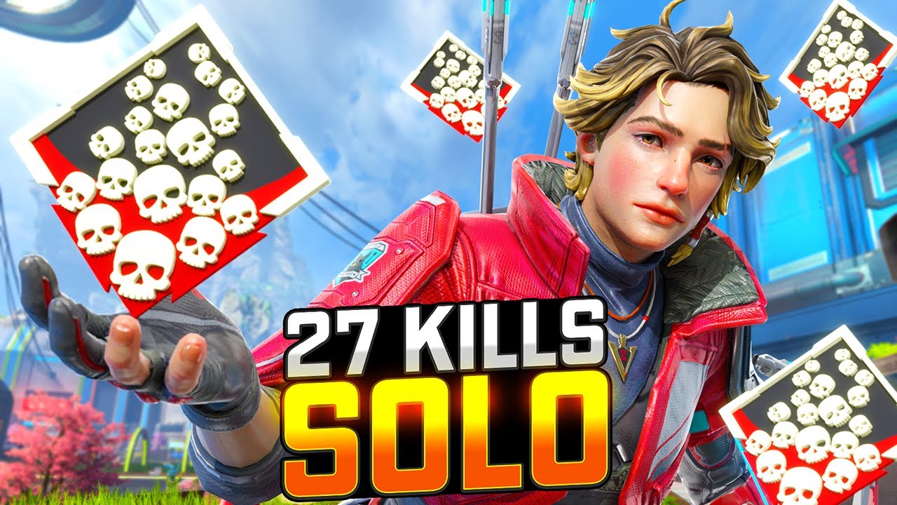 SOLO Sparrow БЕЗУМНЫЕ 27 УБИЙСТВ и 5К урона в Apex Legends
