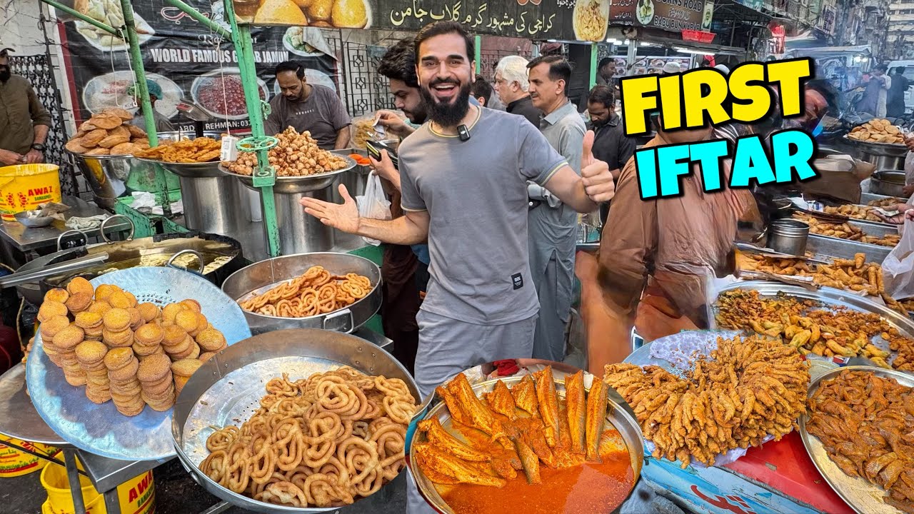 First iftar at oldest food street of Karachi 😍