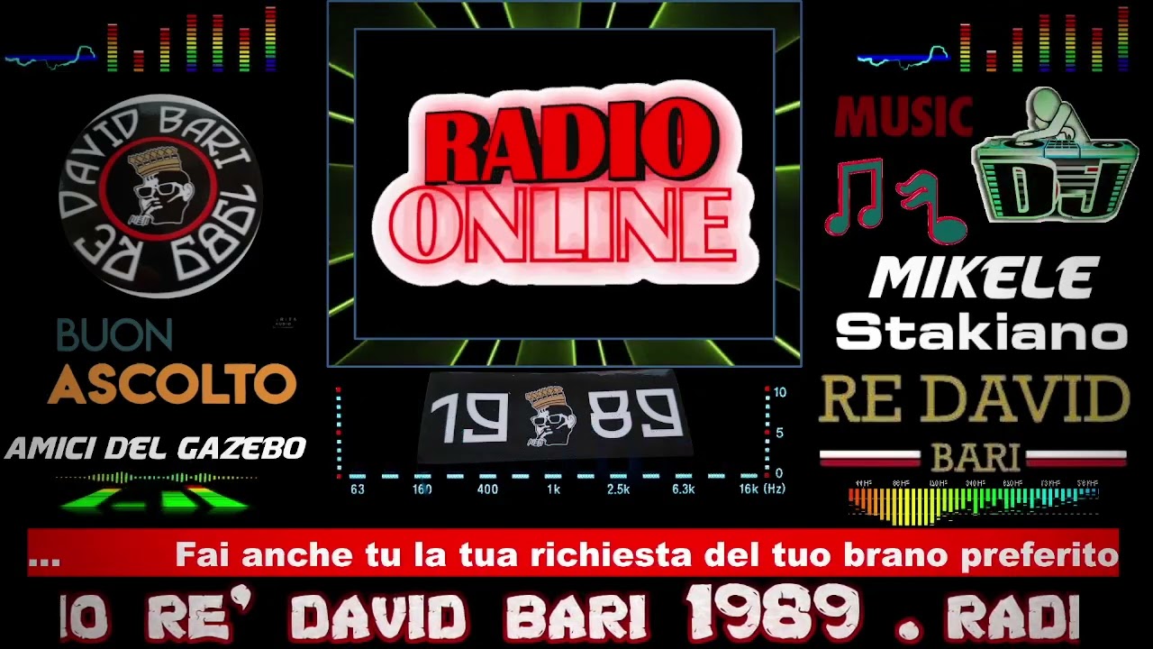 Radio Rè David  Bari  1989