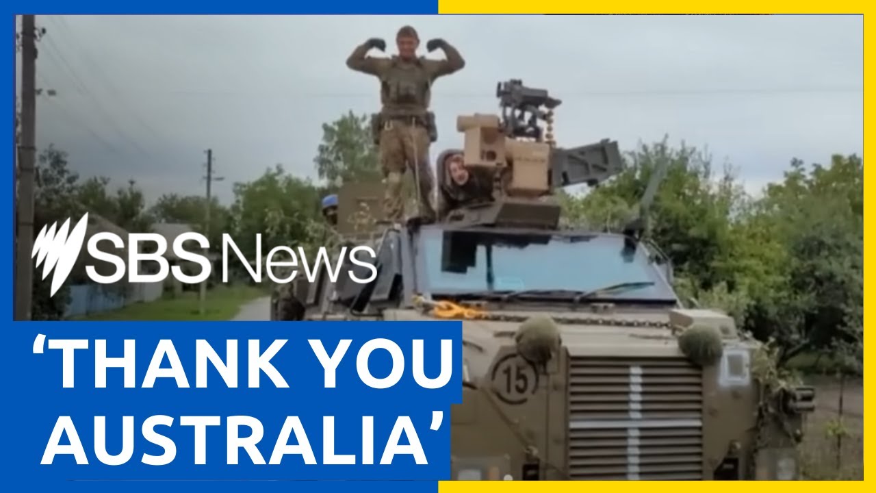 Ukrainian troops give shout-out to Australia for helping with counter-offensive | SBS News