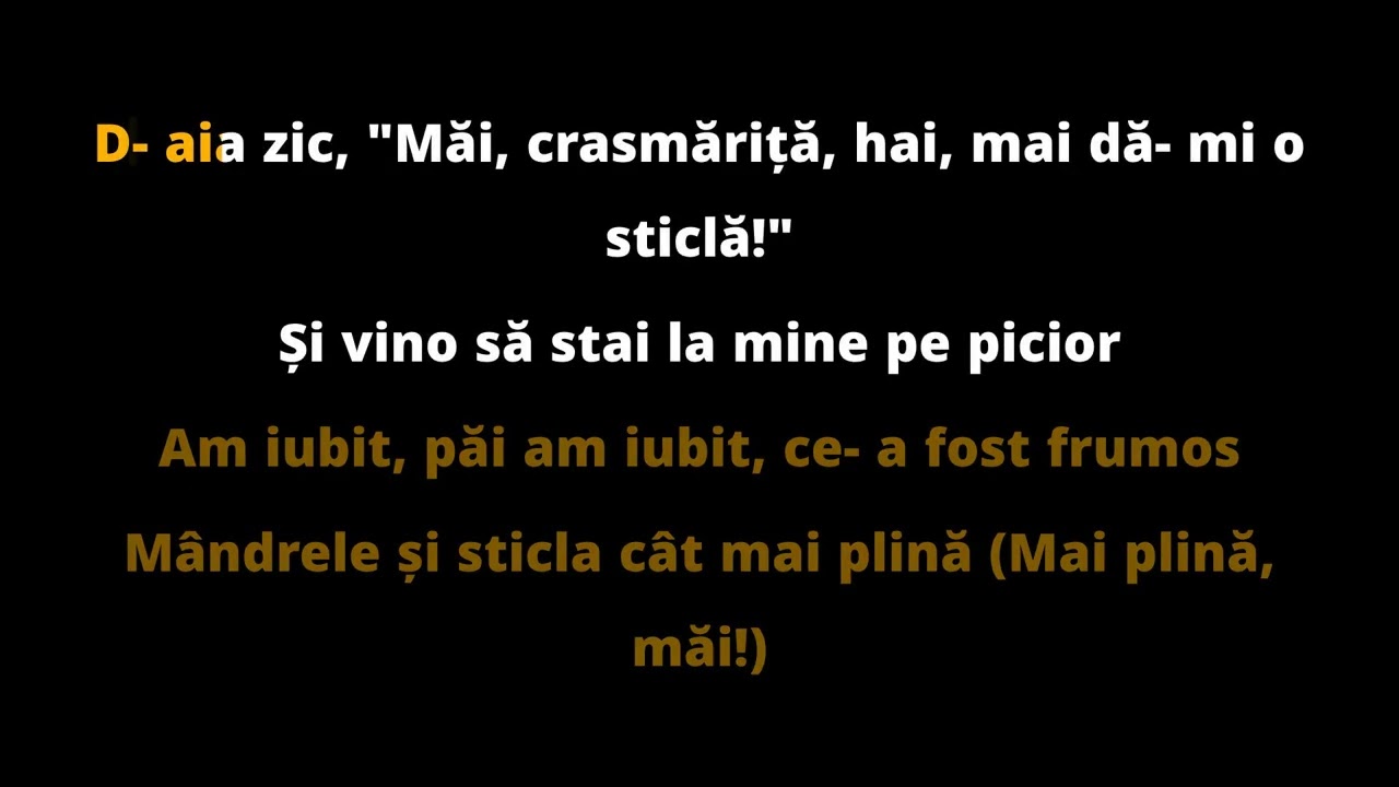 Crasmarita, Hai Mai Da Mi O Sticla!   Nicu Paleru Karaoke