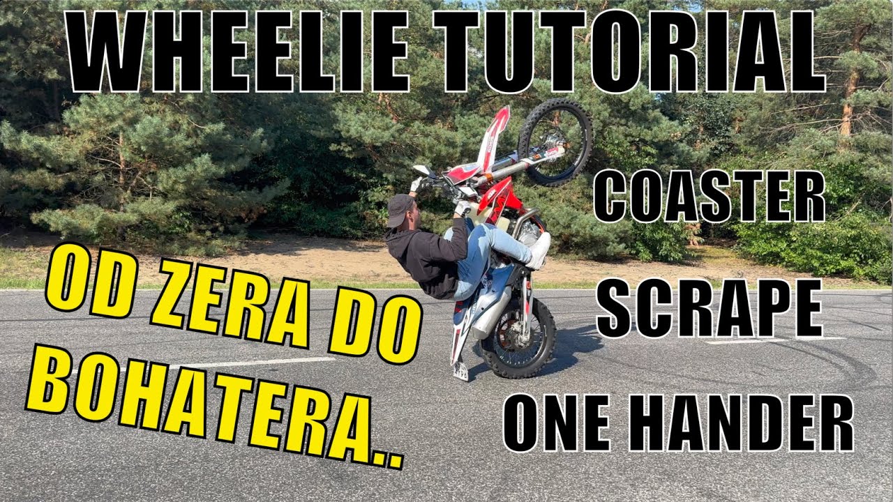 WHEELIE TUTORIAL - JAK ZACZĄĆ JAZDĘ NA JEDNYM KOLE....