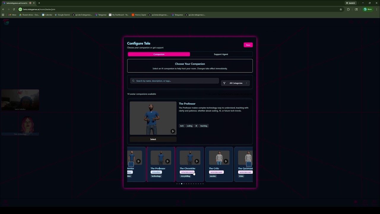 Telegames Experience