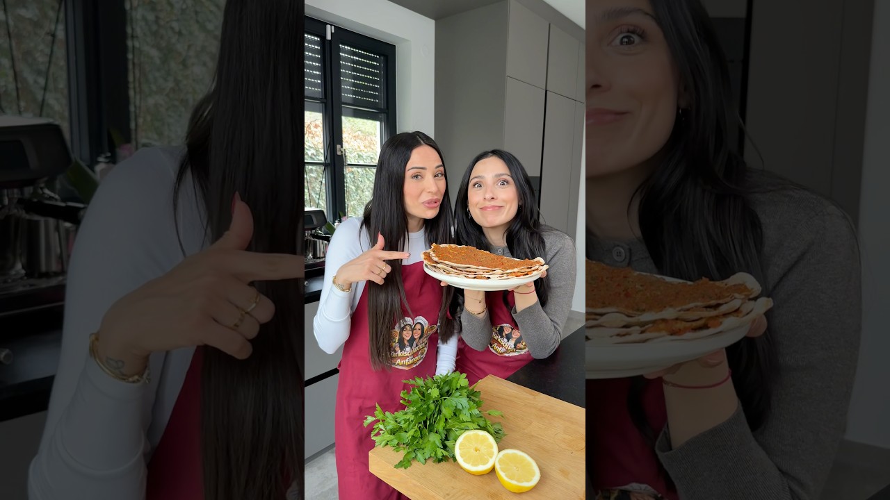 Folge 1: T&uuml;rkisch Pizza 🇹🇷 Lahmacun in nur 45 Minuten ⏰ #kochen #turkish #rezept #freundschaft