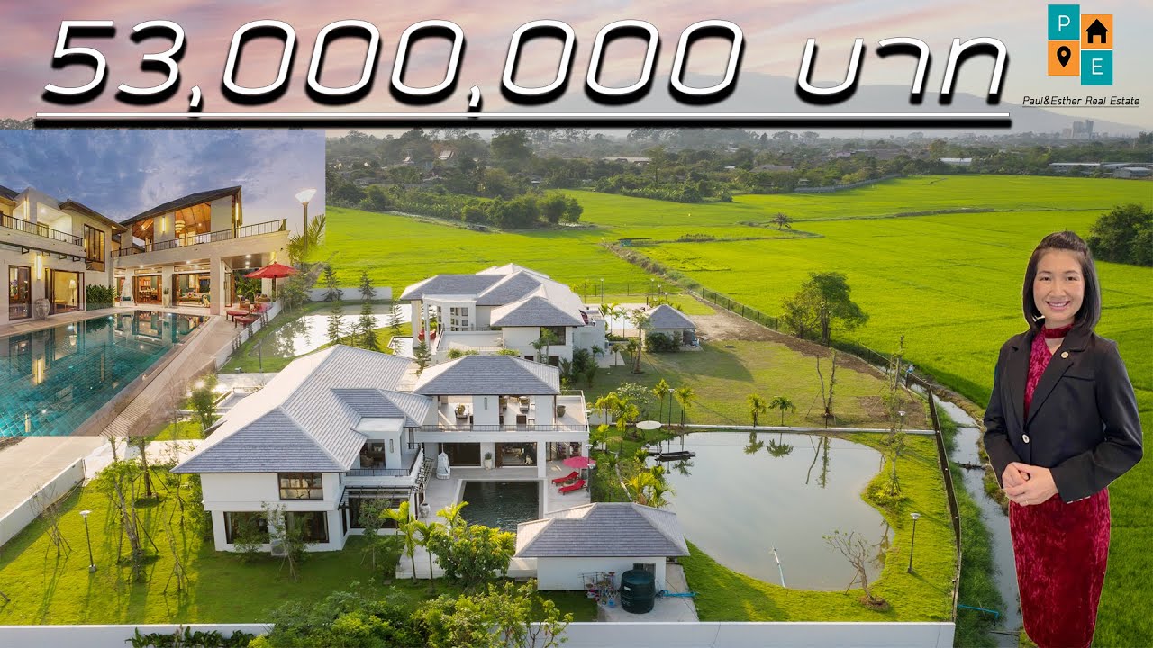 #ขายบ้านเชียงใหม่ บ้านคฤหาสน์ใหม่สุดหรู!!! ใกล้โรงเรียนนานาชาติ ในย่านสารภี (sub Eng & others)