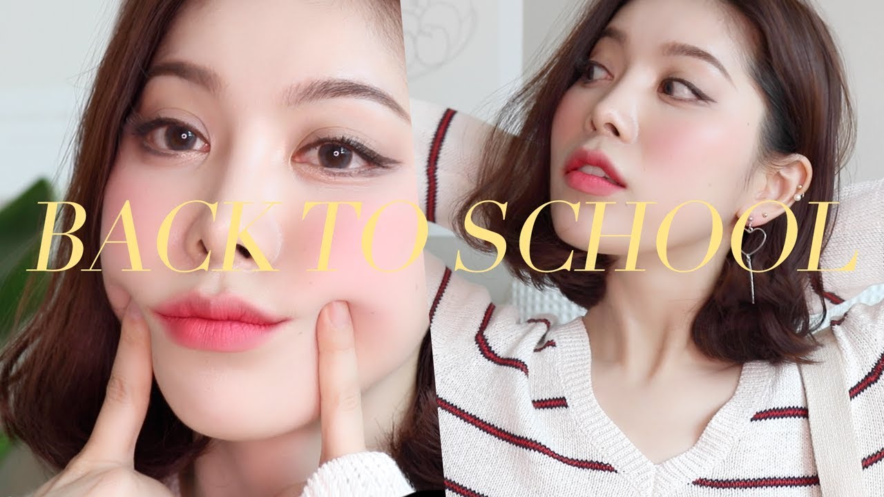 eng) BACK TO SCHOOL📚봄맞이 개강 메이크업 🌺 지속력....!! 👍🏻