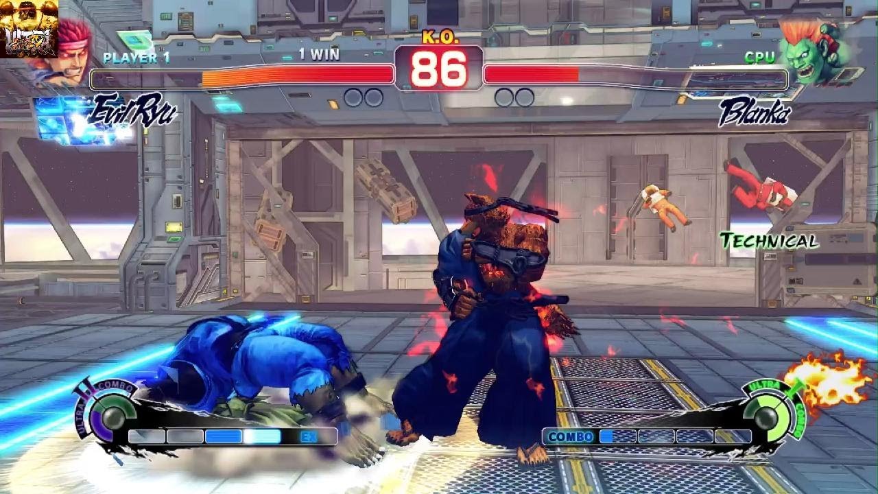 ULTRA STREET FIGHTER IV Evil Ryu Vs Blanka