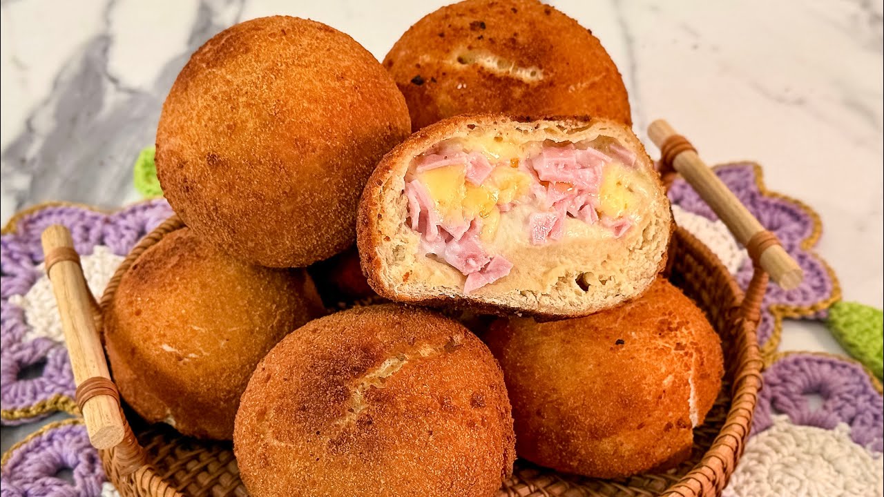BOMBA DE PRESUNTO E QUEIJO | Salgado Frito, Massa Fácil e Sem Erro | Bruno Rafael