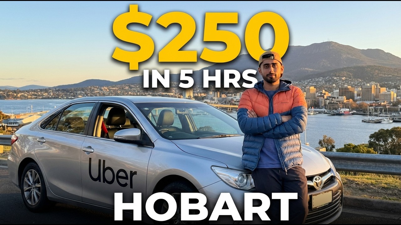I Drove Uber for 5 Hours in Hobart 🇦🇺 |  (This Is How Much I Made) 😳