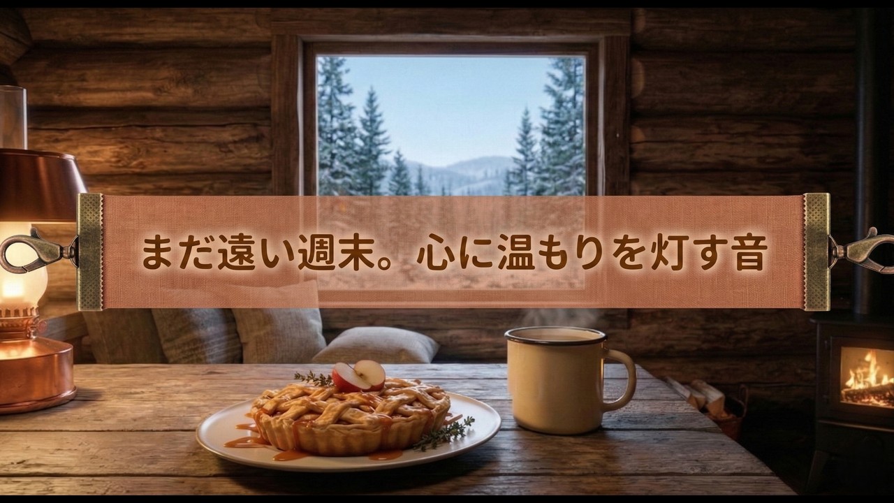 まだ遠い週末。凍える冬の夜に心灯す、温もりのコジーLo-FiBGM 【ピアノ・読書用・作業用】